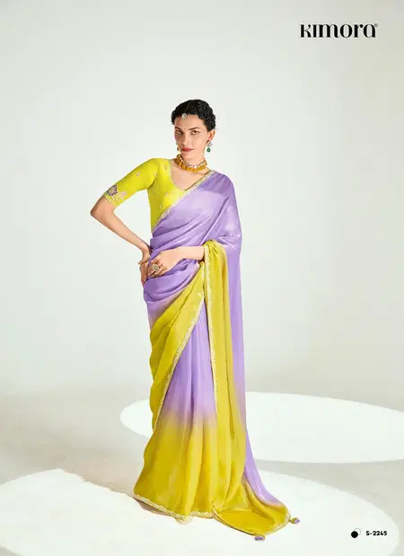 Runway X Rangrez By Kimora Organza Tissue With Heavy Work Designer Saree